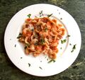 Orecchiette with tomato sauce