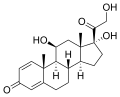 Prednisolone 2D Skeletal Structure