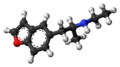 Ball-and-stick model of 5-EAPB