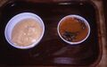 Fufu with palm nut soup