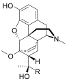 Diagram of bridged oripavine structure