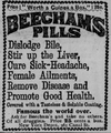 19th Century advertisement for Beecham's Pills