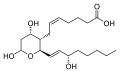 Thromboxane B2 structure