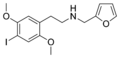 Structure of 25I-NMeFur