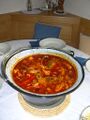 Pot of Hungarian Fisherman's Soup