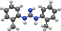 3D ball-and-stick model of Ditolylguanidine