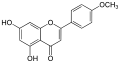Skeletal formula of acacetin