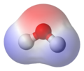 Water molecule electric potential