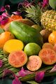 Tropical fruit without labels