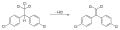 Elimination reaction from DDT to DDE