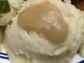Mashed potatoes with gravy from Wegmans