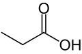 Propionic acid chemical structure