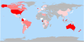 Extent of water fluoridation worldwide