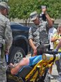 Heat stroke treatment, Baton Rouge, 2016 Louisiana floods