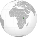Uganda orthographic projection