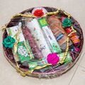 Engagement gifts basket