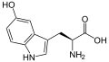 Chemical structure of 5-Hydroxy-L-Tryptophan