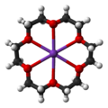 18-crown-6 potassium 3D balls