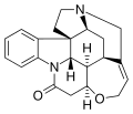 Chemical structure of strychnine