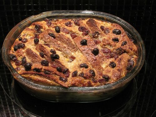 Brown bread and butter pudding