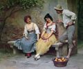 The Flirtation by Eugen de Blaas