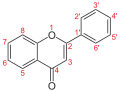 Flavone structure