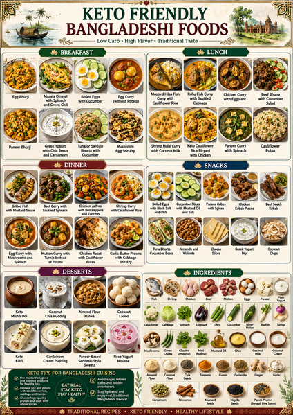 keto Bangladeshi foods