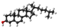 Ball-and-stick model of 7-Dehydrocholesterol