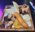 Jamaican jerk pork and chicken