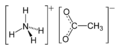 Ammonium acetate 2D structure