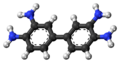 3,3'-Diaminobenzidine molecule planar ball