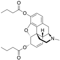 Dibutyrylmorphine Structure