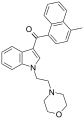 Diagram of the chemical structure of JWH-193
