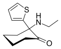 Chemical structure of Tiletamine