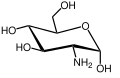 Alpha-D-glucosamine structure