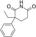 Chemical structure of Glutethimide