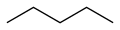 Pentane 2D skeletal structure