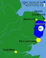 Map showing avian flu zones during the 2007 outbreak