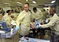 Emergency medicine simulation training exercise in Balad, Iraq