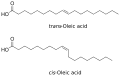 Isomers of oleic acid labeled