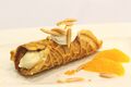 Pizzelle filled with orange-almond creme