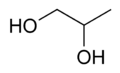 Propylene glycol chemical structure