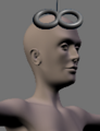 TMS Butterfly Coil on head