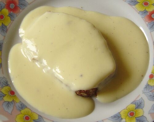 Creme anglaise et pain d'epices