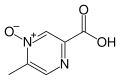 Chemical structure of Acipimox