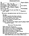 An example of a prescription using the apothecaries' system.