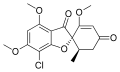 Chemical structure of griseofulvin