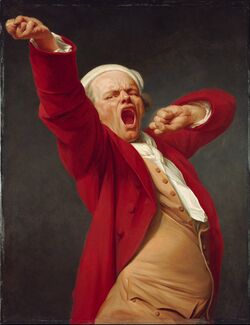 Joseph Ducreux (French) - Self-Portrait, Yawning