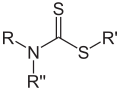 Dithiocarbamate structure