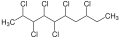 2,3,4,5,6,8-Hexachlorodecane
